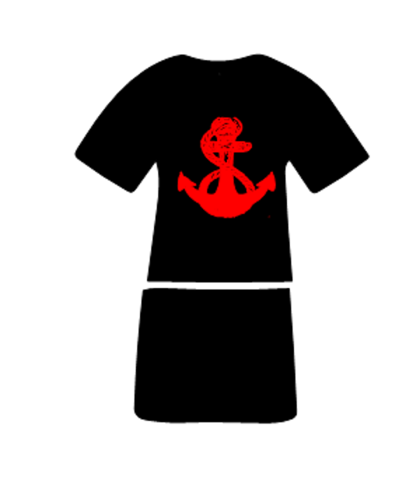 Langes Shirt/ Kleid Anker Variante 2