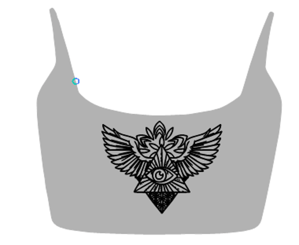 Cami Top  Engelsflügel mit Pyramide 1