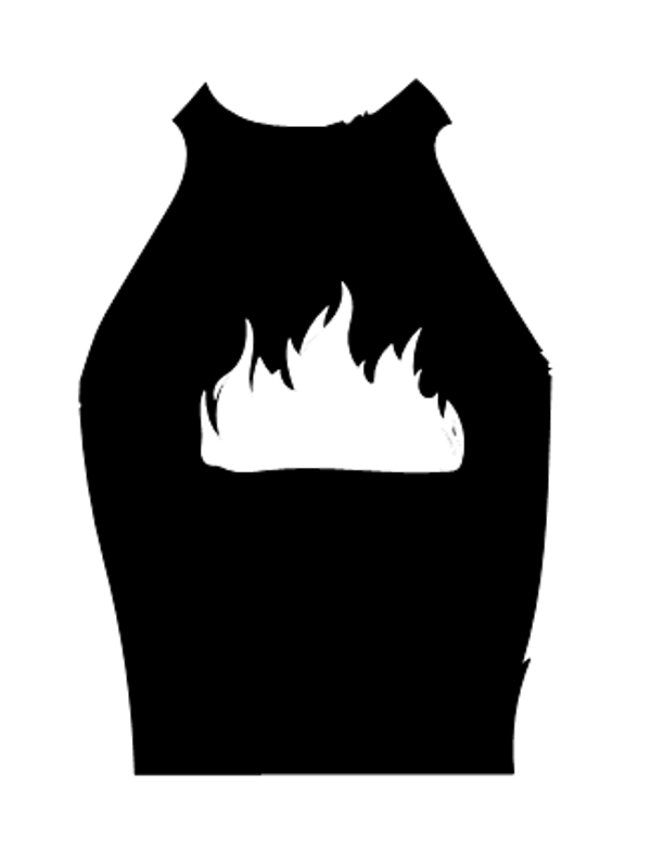 Turtleneck Short Top Flame 1