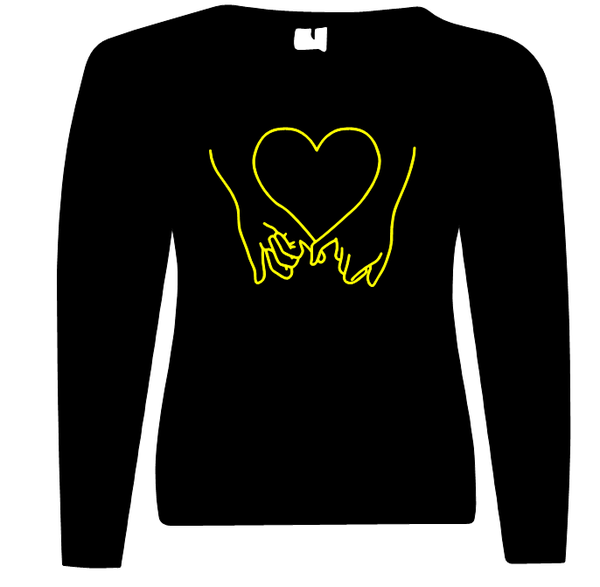 Herren Pullover/Sweatshirt Hand Herz 2