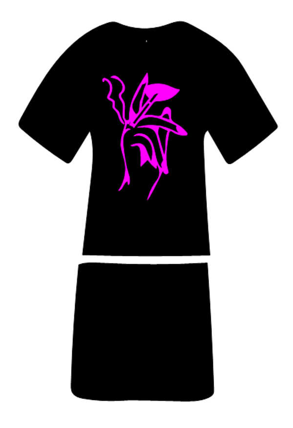 Langes Shirt/ Kleid Hand mit Zigarette 1