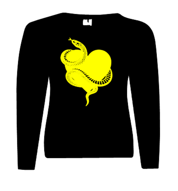 Frau Pullover/Sweatshirt Herz Schlange