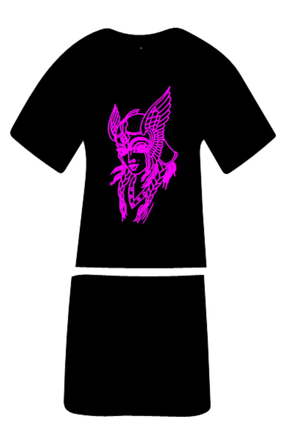 Langes Shirt/ Kleid Kriegerin 1