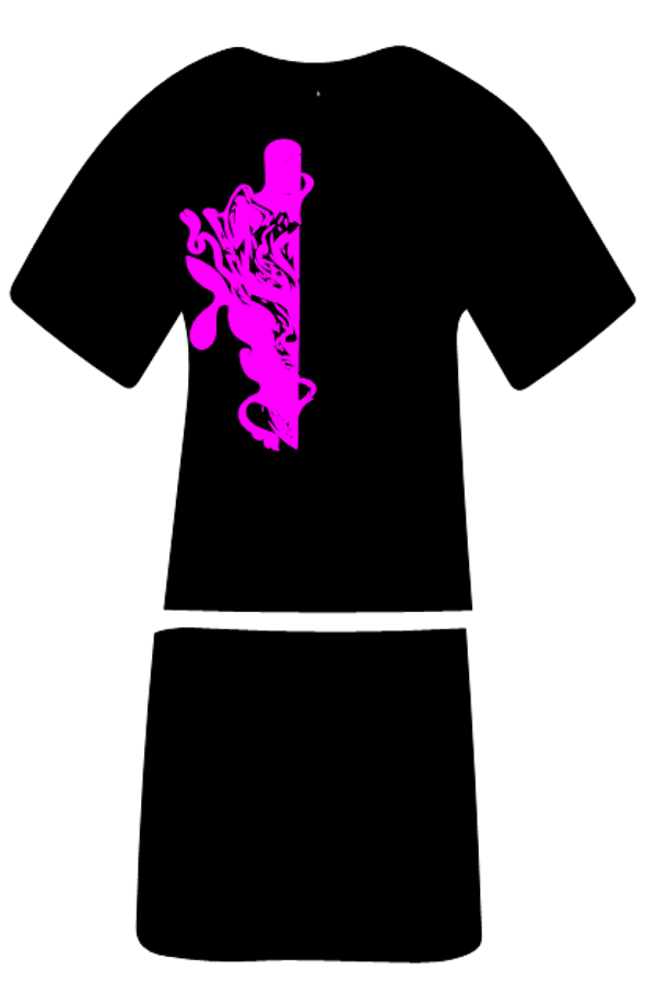 Langes Shirt/ Kleid Messer 2