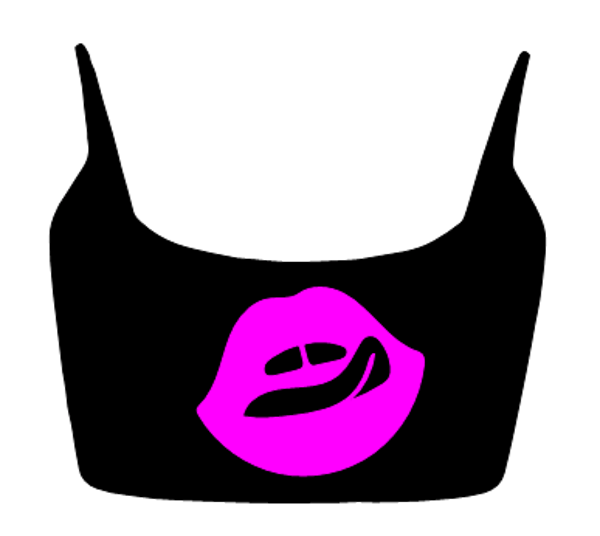 Cami Top Mund Zunge Raus 1