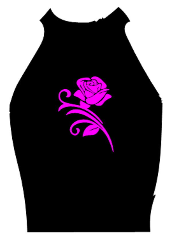 Turtleneck Short Top Rose 5