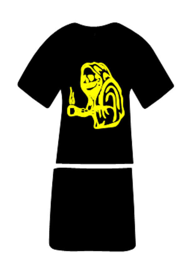 Langes Shirt/ Kleid Skelett 1