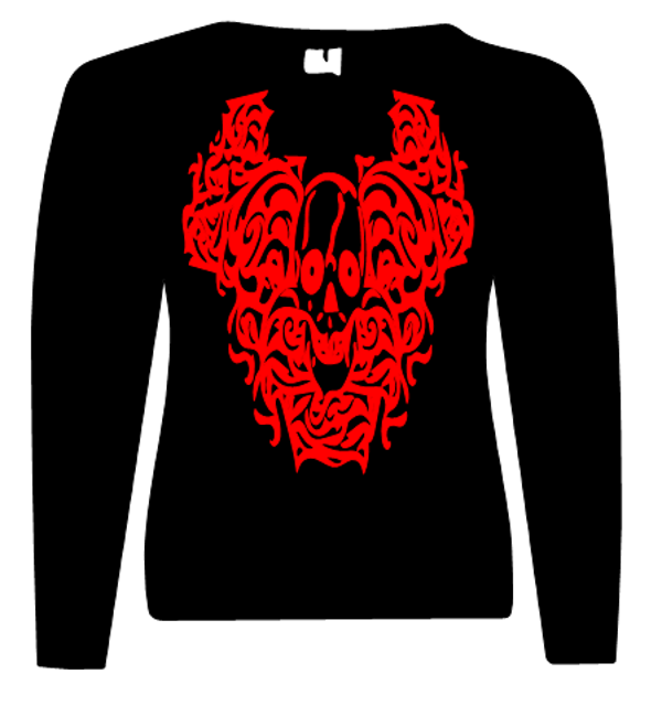 Frau Pullover/Sweatshirt Totenkopf 4