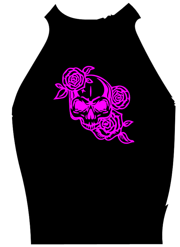 Turtleneck Short Top Totenkopf 9