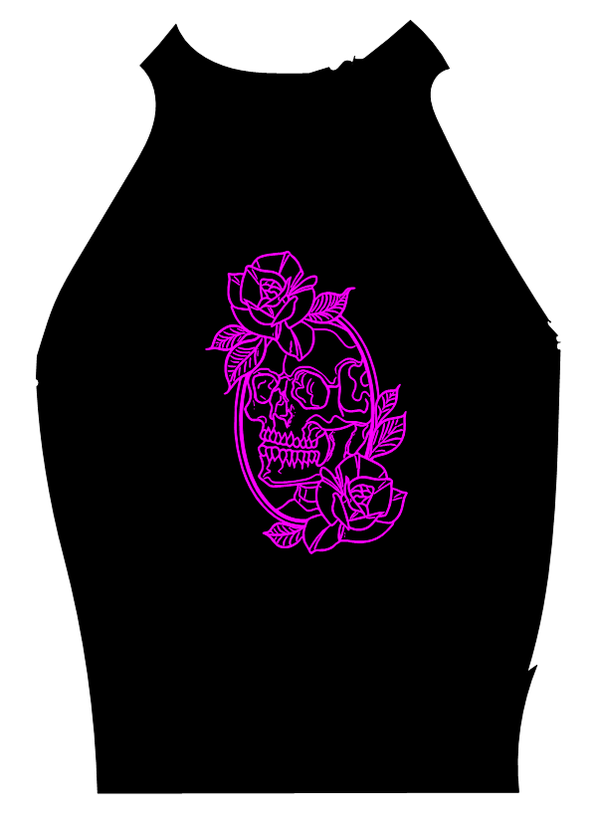 Turtleneck Short Top Totenkopf 24