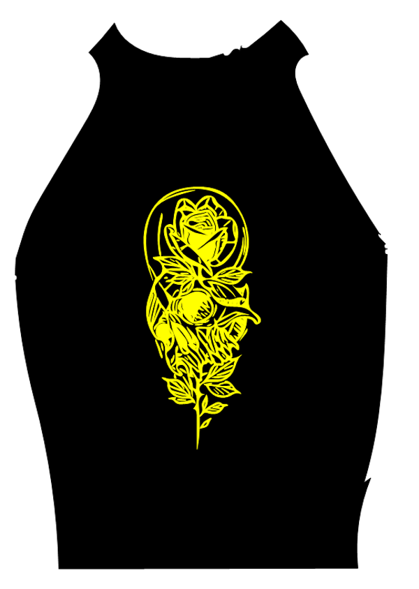 Turtleneck Short Top Totenkopf 42