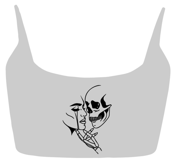 Cami Top Totenkopf mit Frau 1