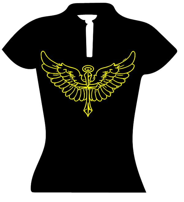 Corporate Top Keyhole Engelsflügel mit Kreuz 2