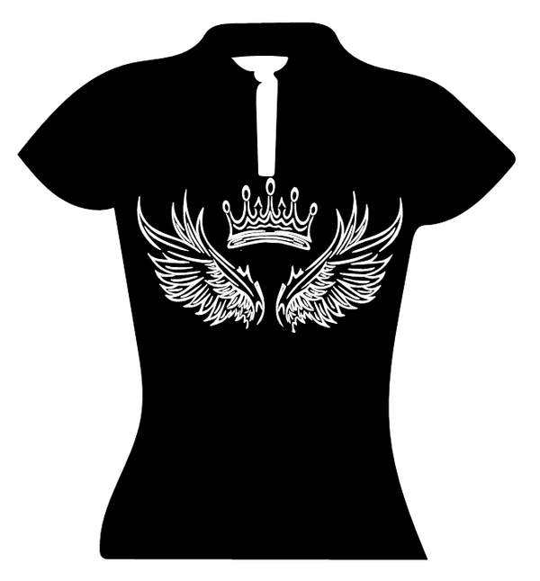 Corporate Top Keyhole Engelsflügel mit Krone 1