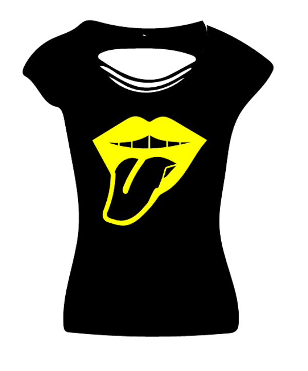 Back Cut Top Mund Zunge Raus 2