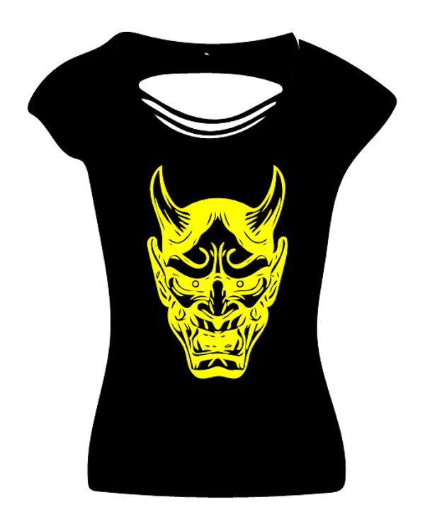 Back Cut Top Teufel Kopf 1