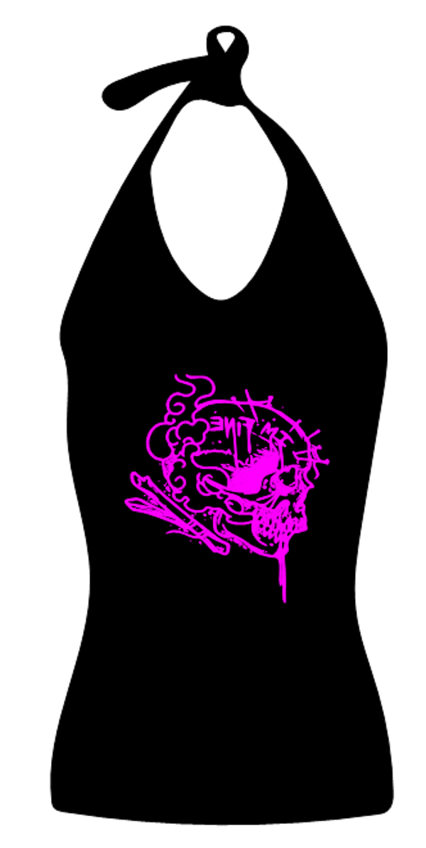 Neckholder Top Totenkopf 29