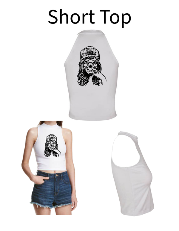 Turtleneck Short Top Frau 1