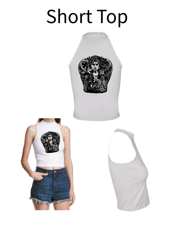 Turtleneck Short Top Frau 3