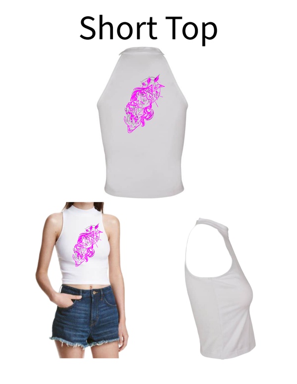 Turtleneck Short Top Frau 7