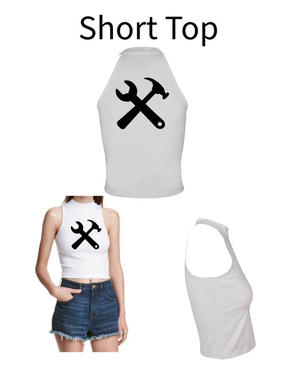 Turtleneck Short Top Gabelschlüssel 2