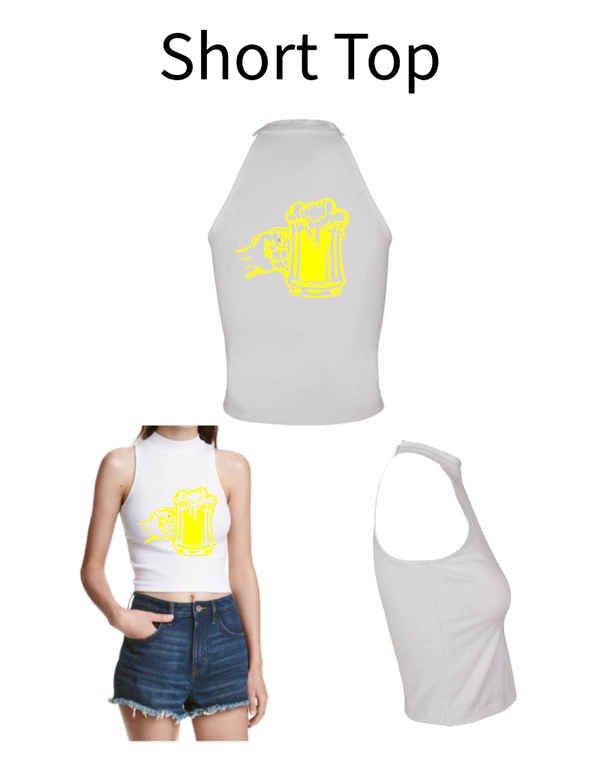 Turtleneck Short Top Bierglas 1