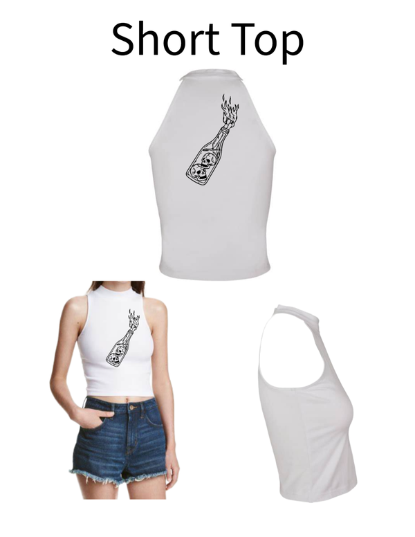 Turtleneck Short Top Flasche 1