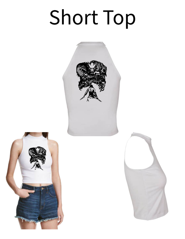 Turtleneck Short Top Kampf 1