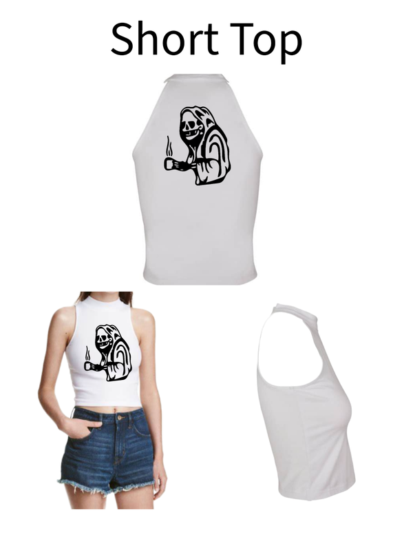 Turtleneck Short Top Skelett 1