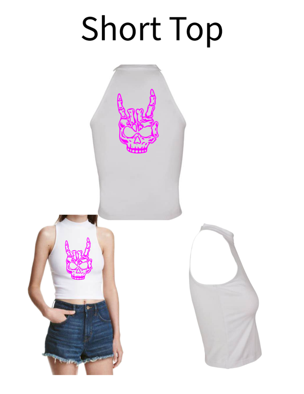 Turtleneck Short Top Totenkopf 10