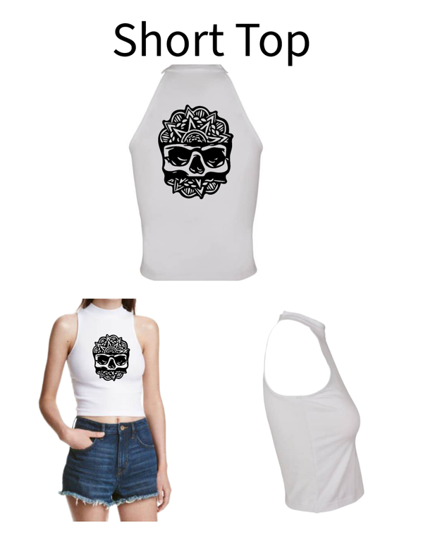 Turtleneck Short Top Totenkopf 3