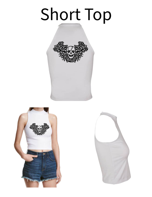 Turtleneck Short Top Totenkopf 4