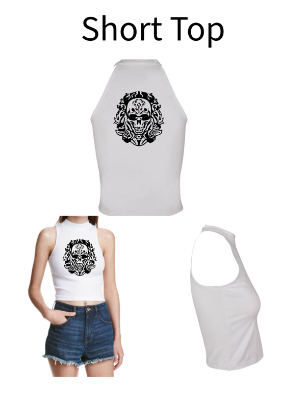 Turtleneck Short Top Totenkopf 6