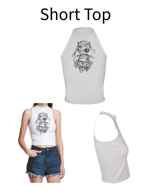 Turtleneck Short Top Frau 6