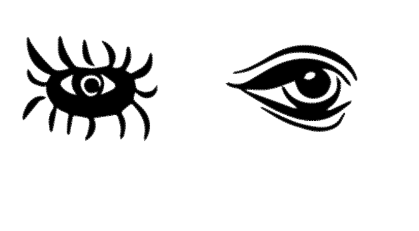 Herren T-Shirt Augen auf der Brust 11