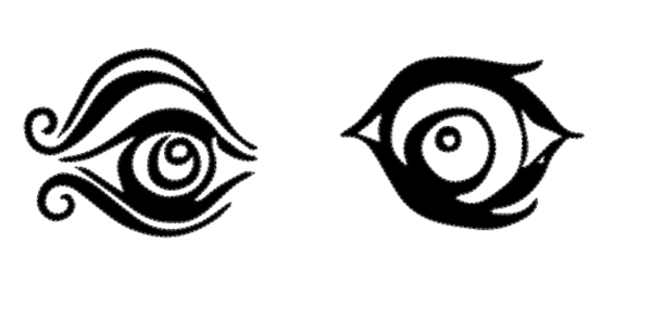 Turtleneck Short Top Augen ( Auf der Brust) 12