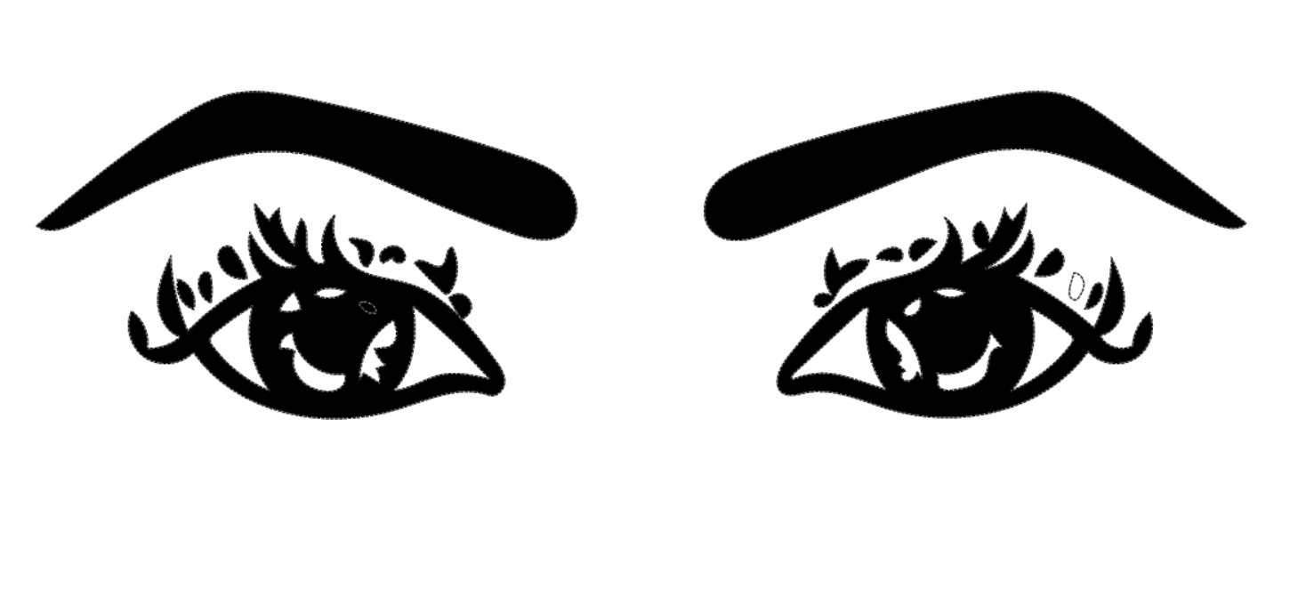 Herren T-Shirt Augen auf der Brust 16