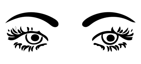 Turtleneck Short Top Augen ( Auf der Brust) 18