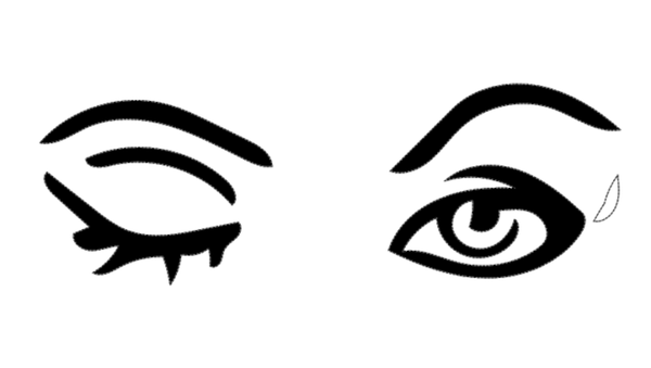 Herren T-Shirt Augen auf der Brust 26