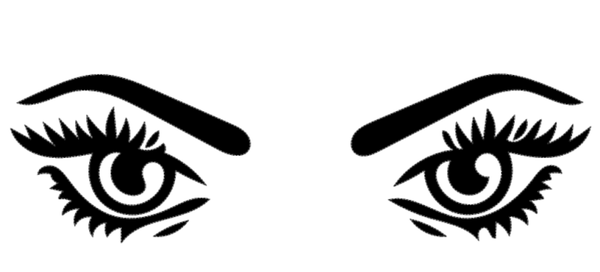 Herren T-Shirt Augen auf der Brust 32