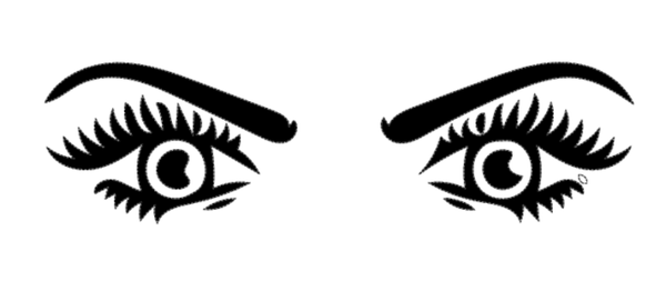 Herren T-Shirt Augen auf der Brust 33