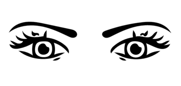 Herren T-Shirt Augen auf der Brust 34