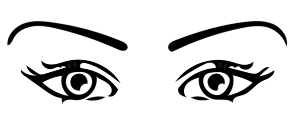 Herren T-Shirt Augen auf der Brust 37