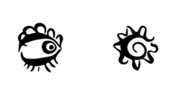 Herren T-Shirt Augen auf der Brust 40