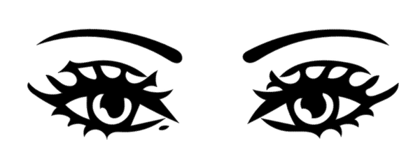 Herren T-Shirt Augen auf der Brust 41