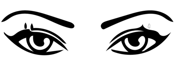 Herren T-Shirt Augen auf der Brust 42