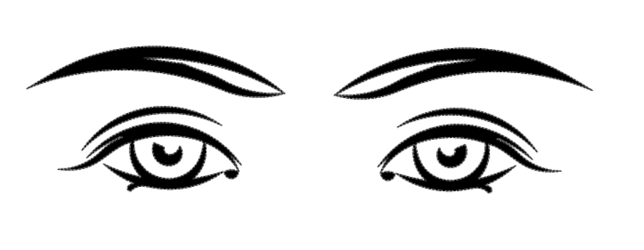 Herren T-Shirt Augen auf der Brust 7
