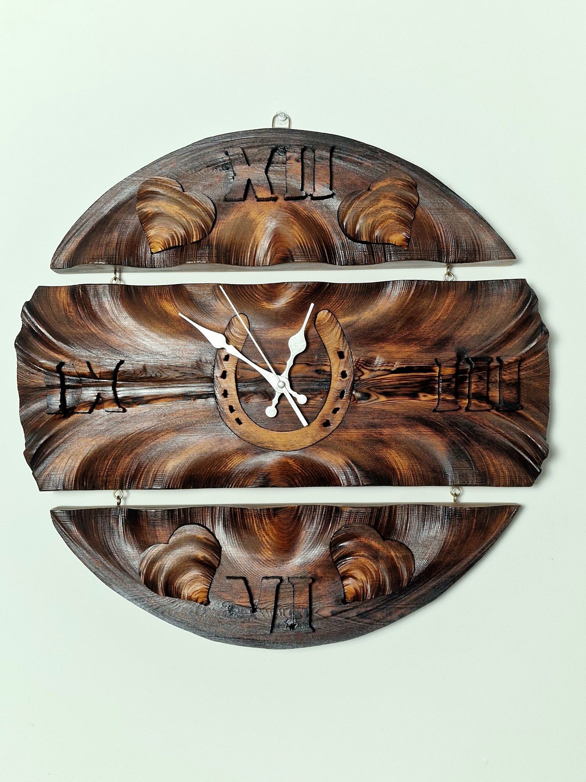Natural craft wall clock