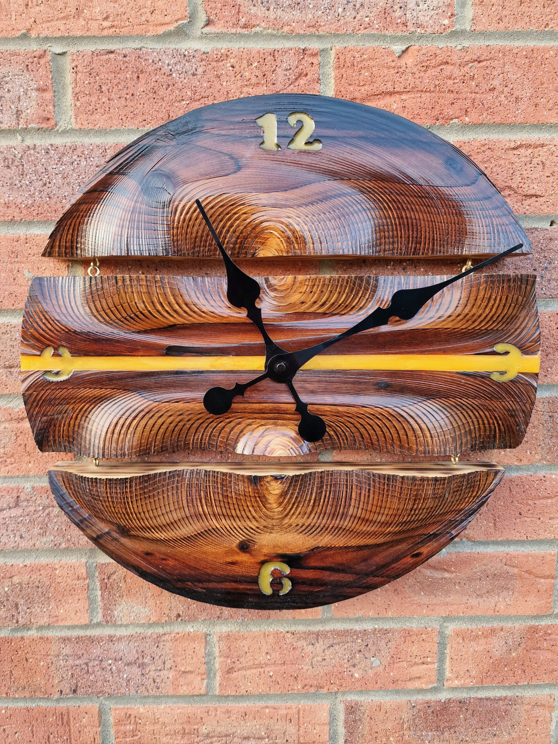 Natural craft wall clock
