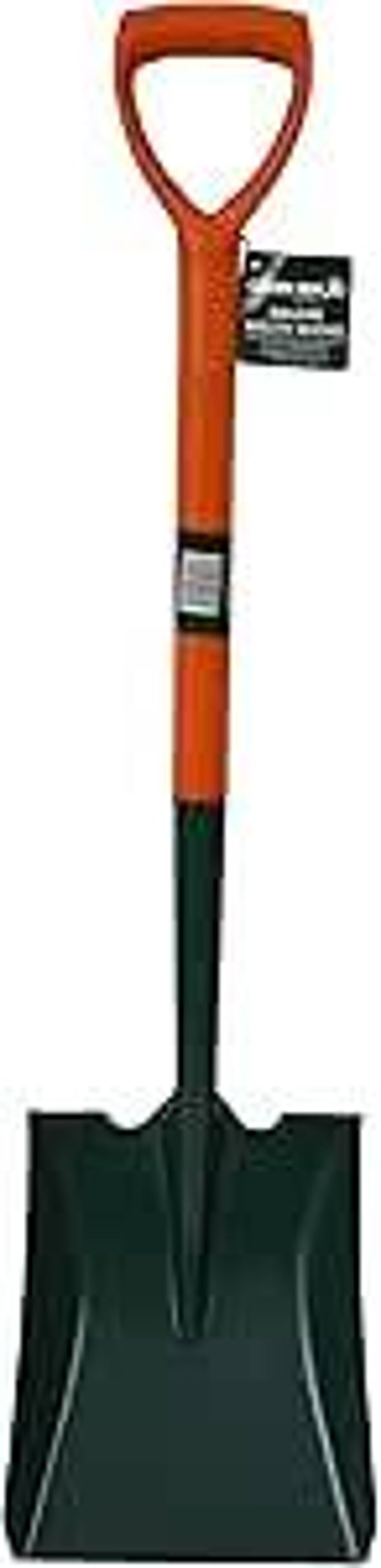 Green Jem Square Mouth Shovel – Orange Heavy Duty Garden & Builder’s Shovel